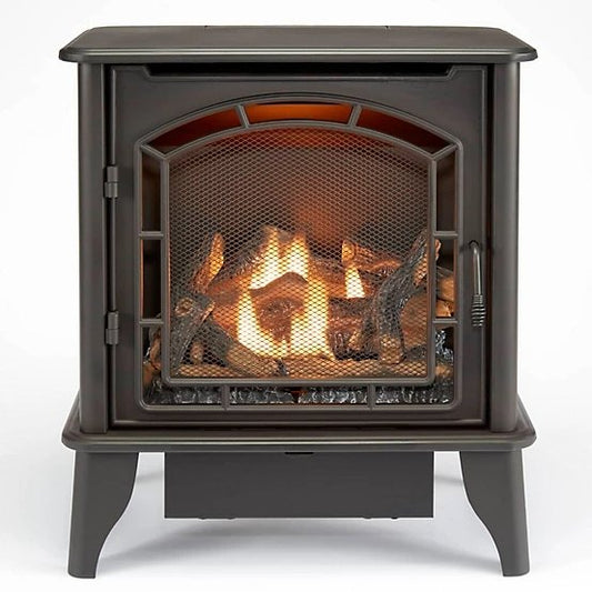 Bluegrass Living Panorama Vent Free Dual Fuel 3-Sided Gas Stove BTSD23RT