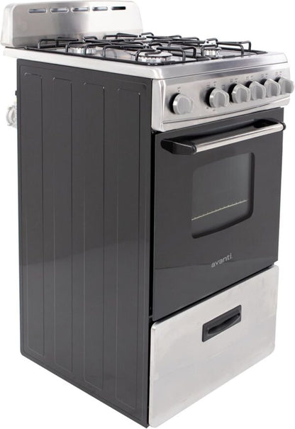 Avanti GR2013CSS 20″ Freestanding Gas Range
