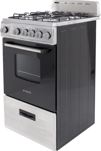Avanti GR2013CSS 20″ Freestanding Gas Range